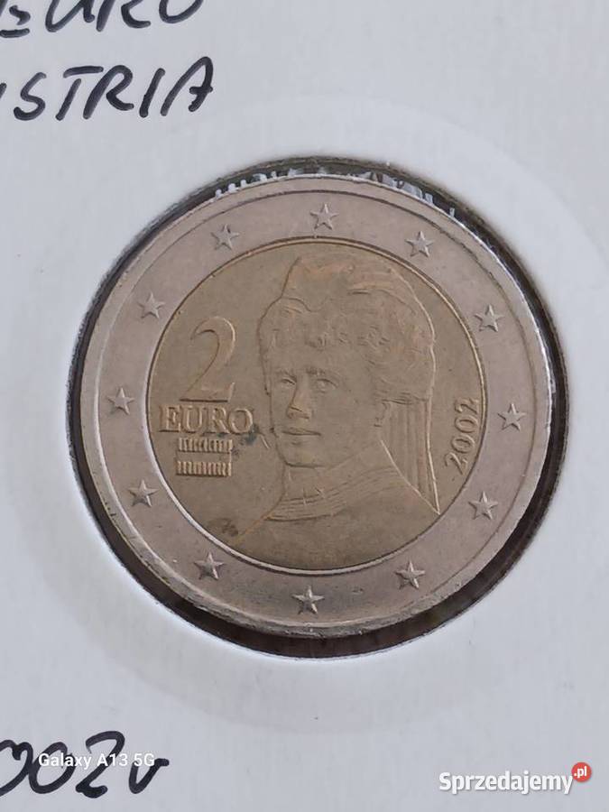 2 Euro Austria 2002 r Pierwszy rocznik Numizmatyka Konin