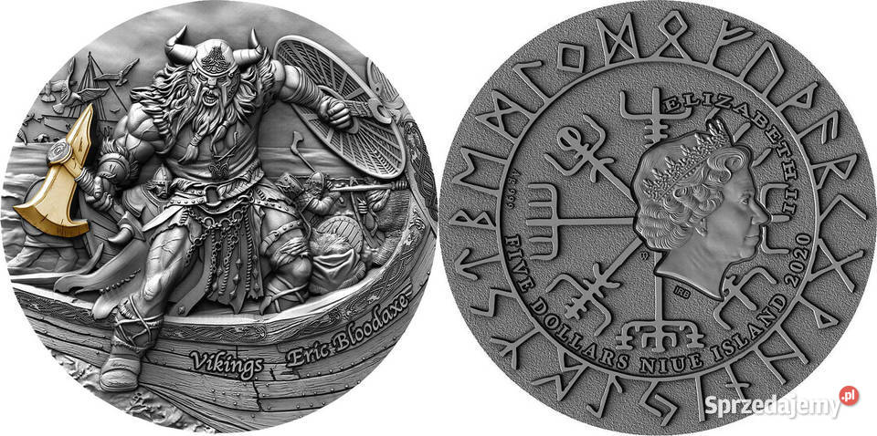 2020 Niue Island 5 Vikings Eric Bloodaxe Warszawa