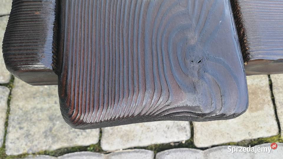 Rustykalna okiennica drewniana opalana drewno świętokrzyskie Radków