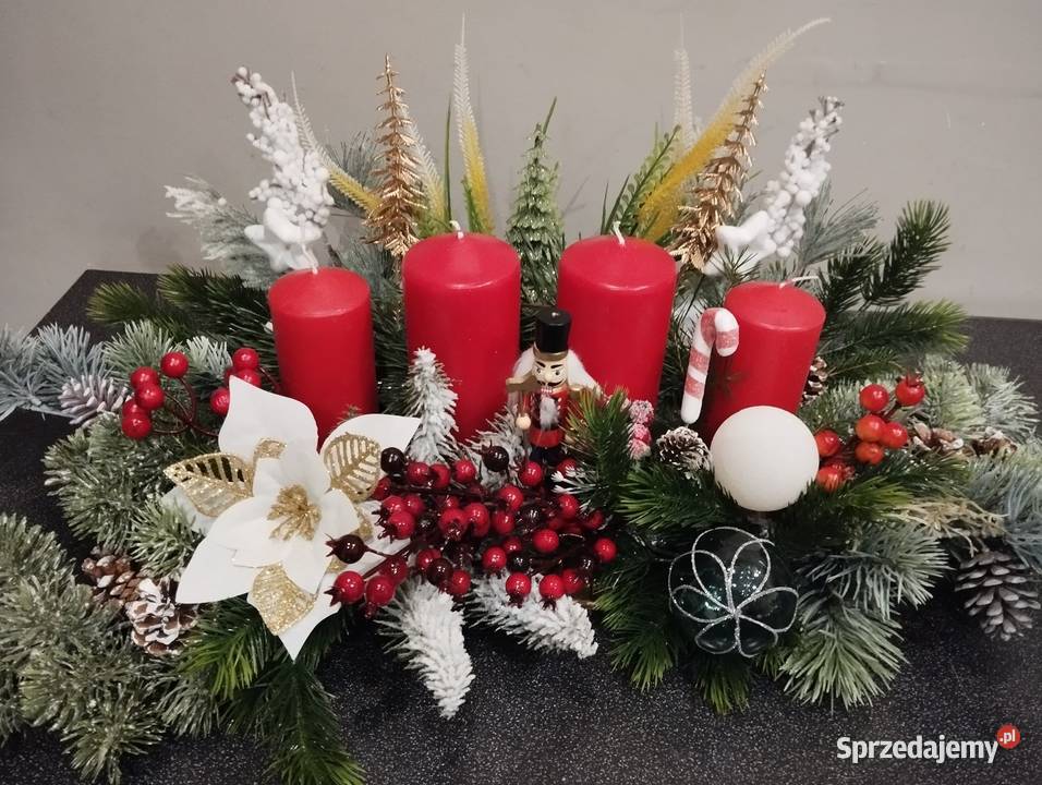 Stroik świąteczny duży adwentowy Zgierz sprzedam