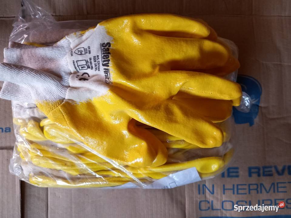 Rękawiczki budowlane gumowe Końskie