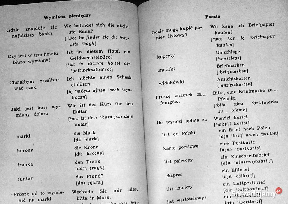 Mini rozmówki niemieckie Alina Wójcik Rok wydania 1981