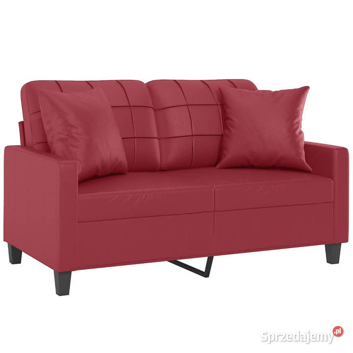 2os sofa z poduszkami winna czerwień 120 Warszawa