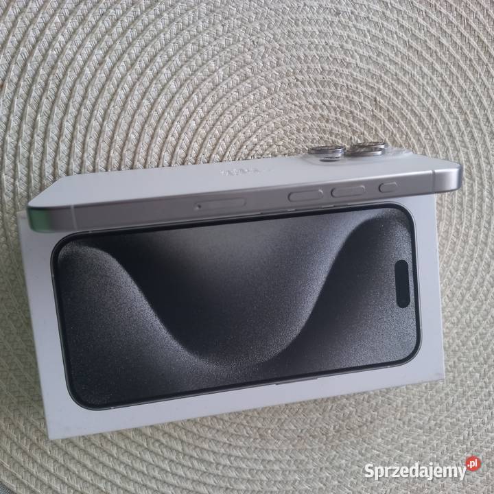 iPhone 15 Pro 128GB Biały Tytan Stan IGŁA BOX Warszawa