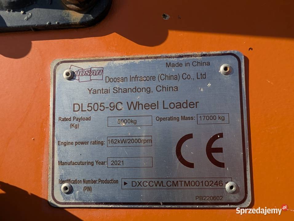 Ładowarka czołowa Doosan DL5059C 2021 3030h Ropczyce