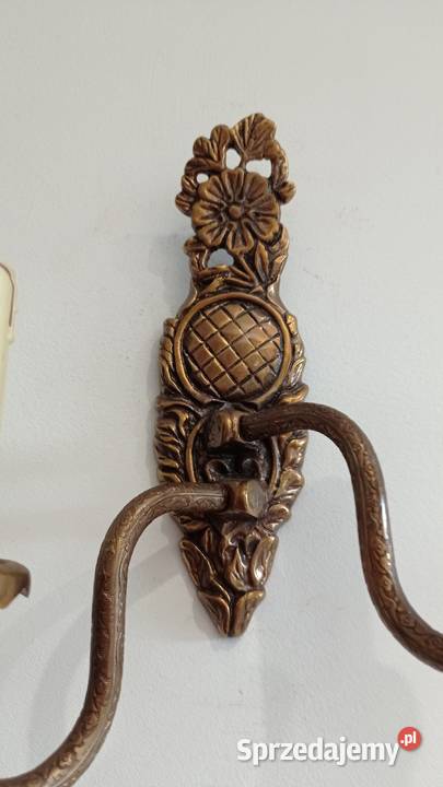 Stare mosiężne kinkiety klinkiety Włocławek