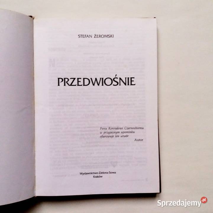Stefan Żeromski Przedwiośnie Łódź