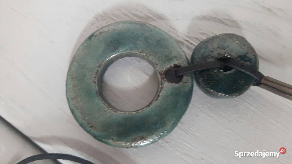 Naszyjnik ceramiczny ręcznie wykonany Otwock sprzedam