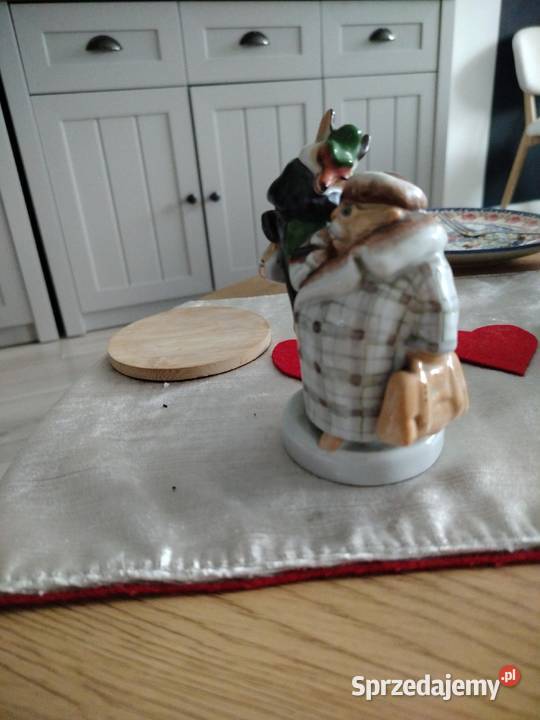 Figurka porcelanowa Lis i Bóbr Świdnica Polska