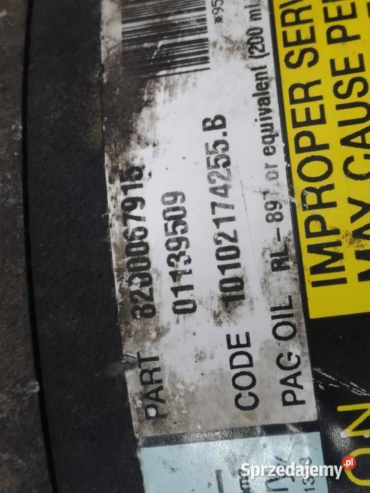 SPRĘŻARKA KLIMATYZACJI 8200067915 20 16V T