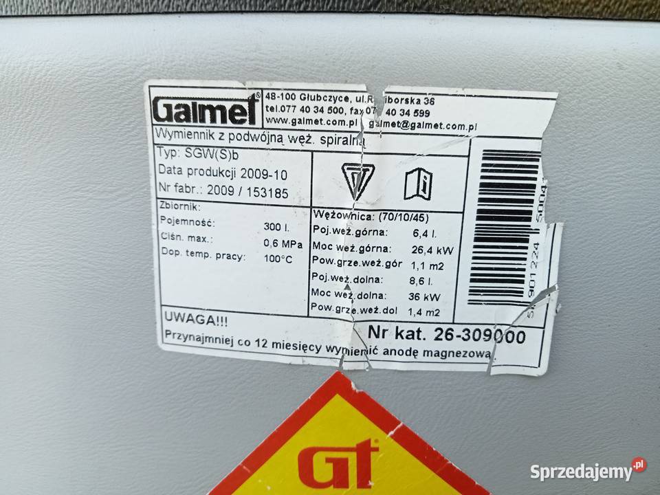 Zbiornik Galmet 300 l Świątniki Górne