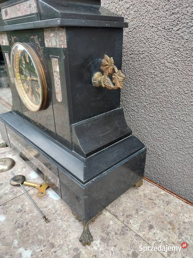 Stary zegar kominkowy francuski V Reclus antyk Tczew
