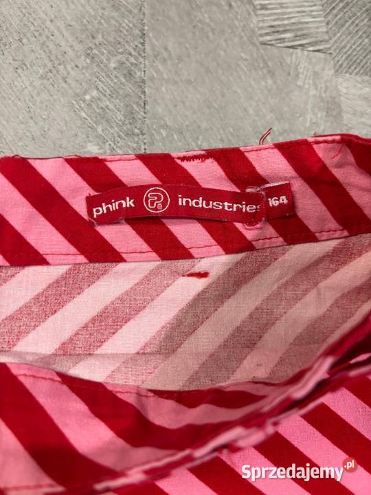 Czerwona spódniczka w paski czerwony Paski Zgierz sprzedam