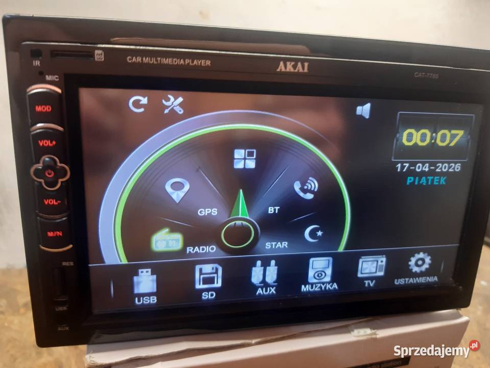 Radio Akai 2din wyświetlacz ekran Żary