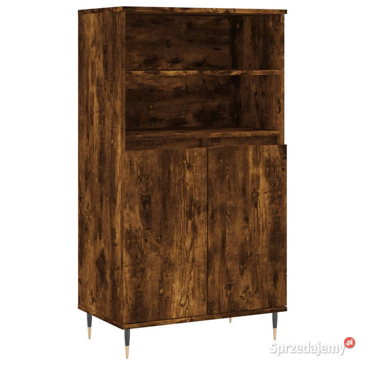 Wysoka szafka przydymiony dąb 60x36x110 WM831481 mazowieckie Warszawa sprzedam