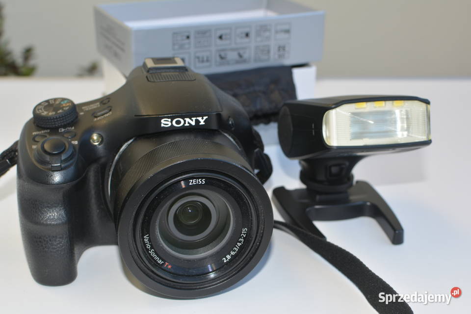 Sony CyberShot HX400V lampa błyskowa torba Aparaty Biała Podlaska