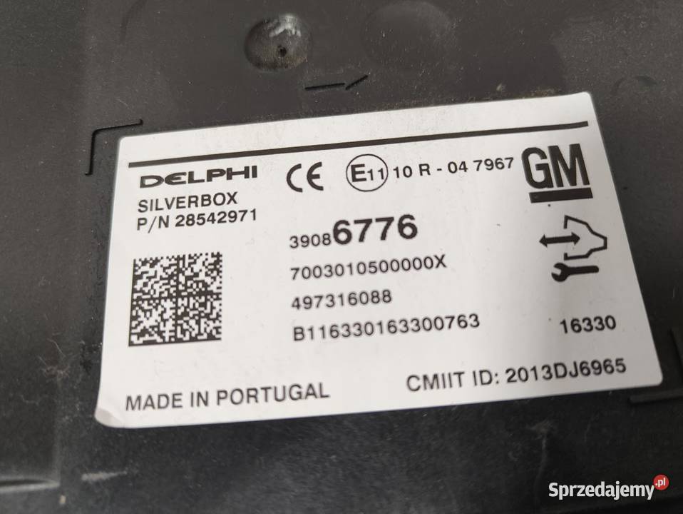 Moduł Sterownik Silverbox Opel Mokka X 39086776 Pleszew