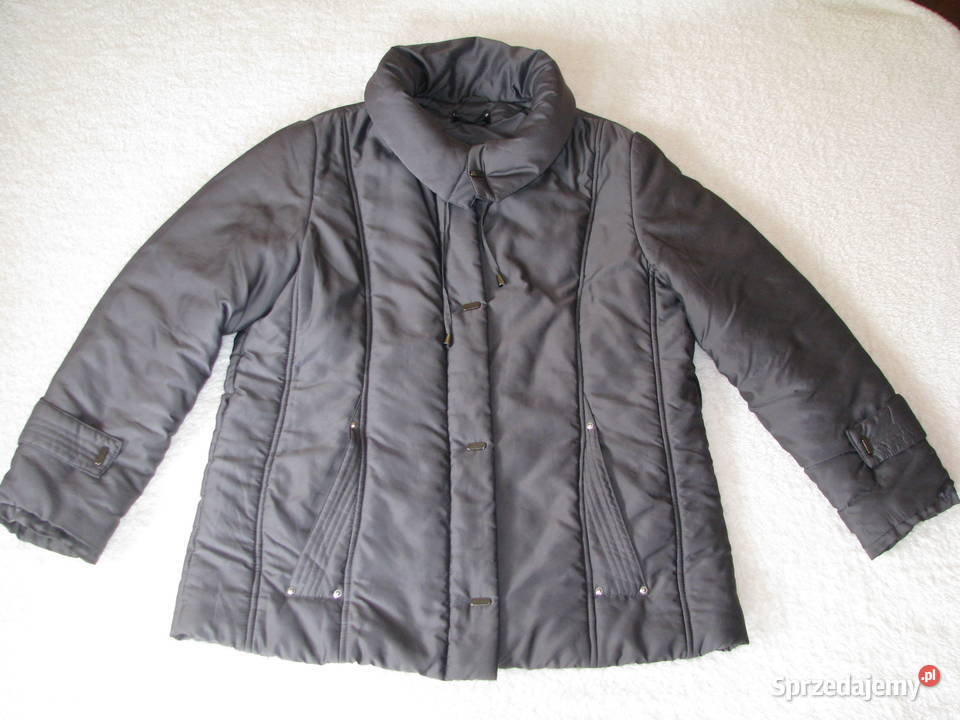 Eleganckosportowa ciepła kurtka damska oliwkowa Rozmiar 44(XXL) Brzegi