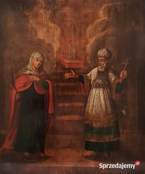 Ikona Święta Elżbieta i Święty Zachariasz 0041 Warszawa