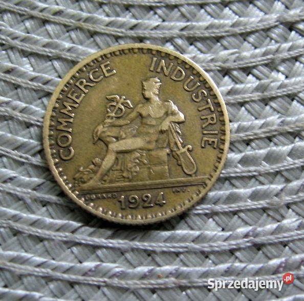 Francja 1 Frank 1924r Bon Pour wielkopolskie Kalisz