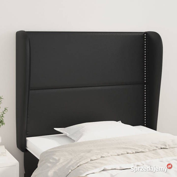 Zagłówek uszak czarny 93x23x118128 sztuczna mazowieckie Warszawa