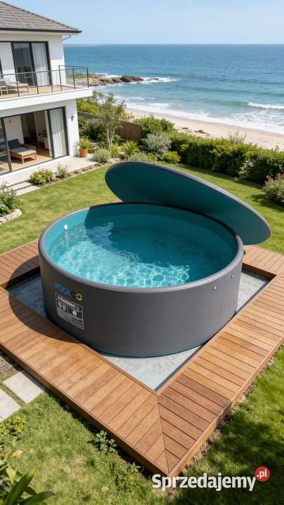 Basen Drop Stitch IPOOLGO okrągły 3 12 m NOWOŚĆ Mikołów