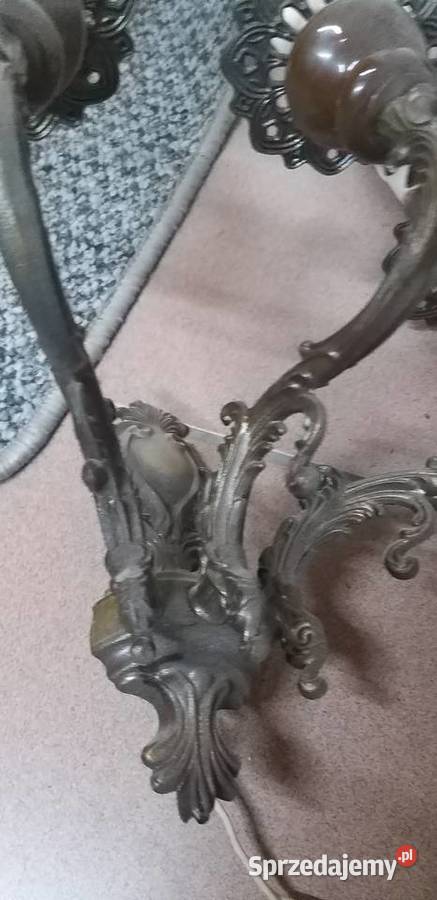 stare kinkiety metalowe przerobione na elektrykę Warszawa