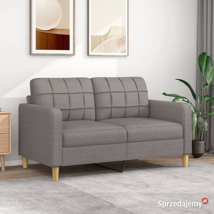 Sofa 2osobowa kolor taupe 140 tapicerowana Warszawa