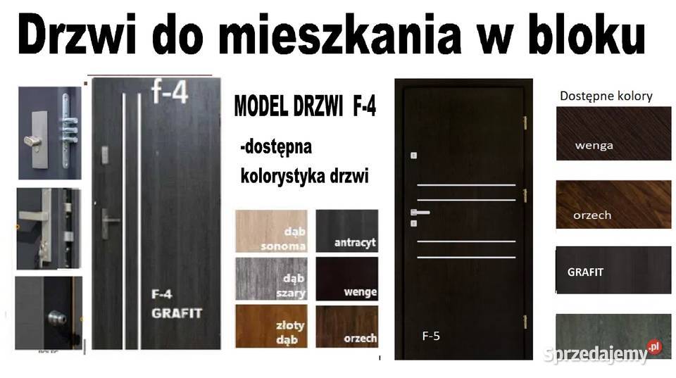 Akustyczne drzwi zewnętrzne wejściowe do Sosnowiec