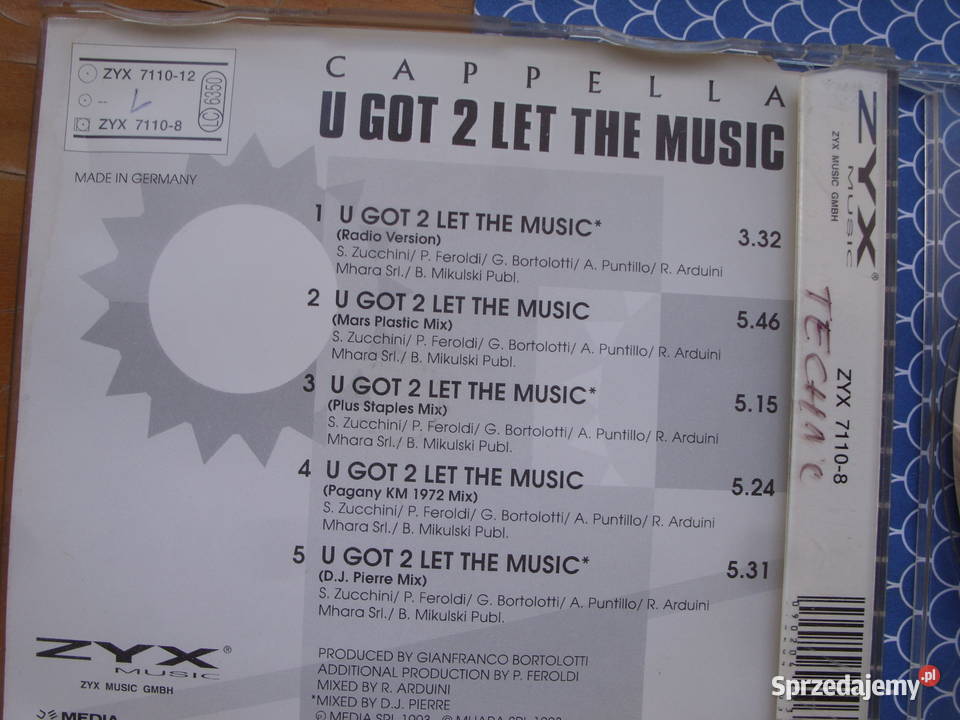 DANCE singiel CD capellau got 2 1992 Wołów