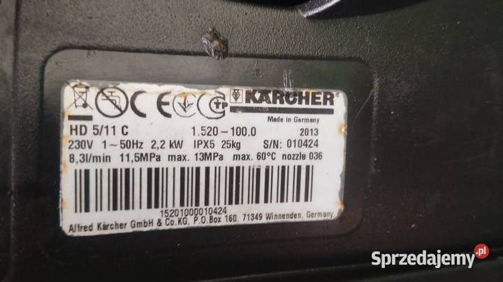 Myjka ciśnieniowa KARCHER HD 511 C Mosiężna Radom sprzedam