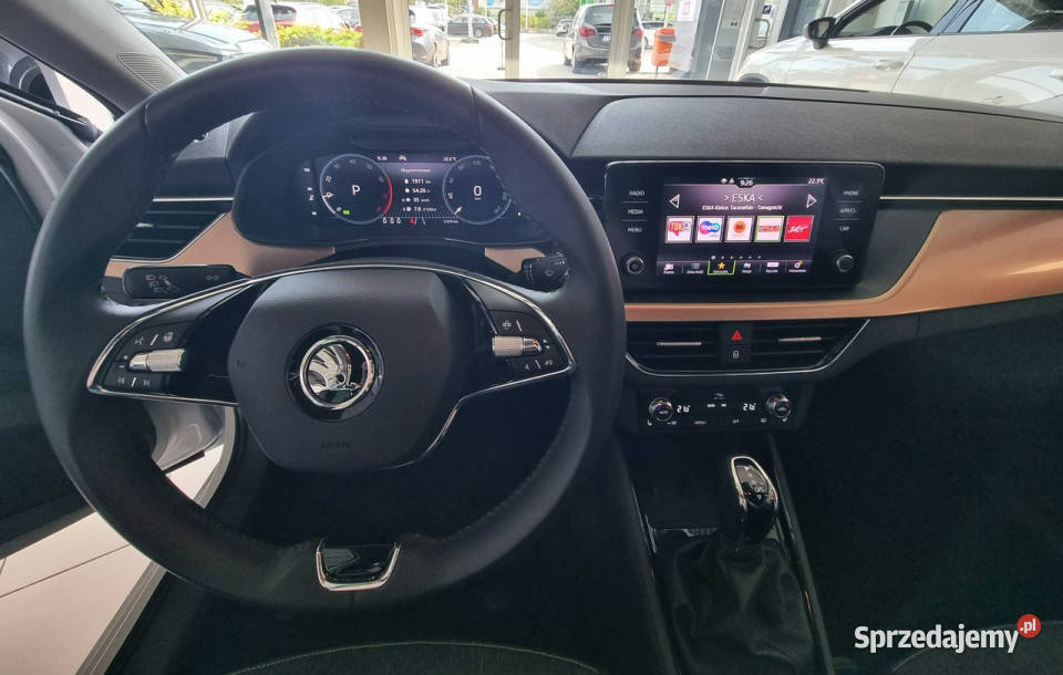 koda Scala Style 10TSI 110 DSG 1WŁ SalonPL biały Kielce