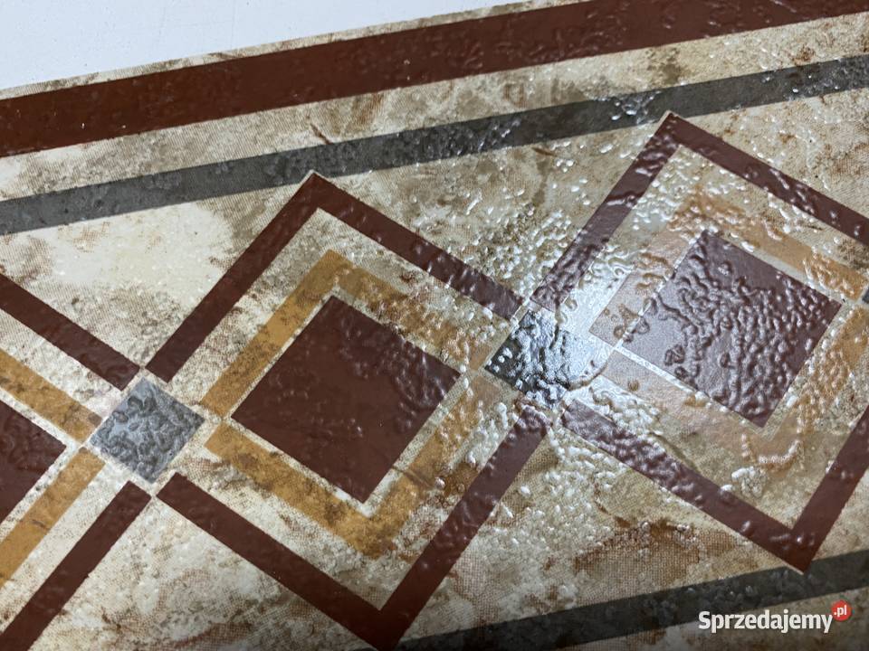 Płytka cer terakota 1445 Grecia Beige Cenefa wewnętrzne Budownictwo i akcesoria Kwidzyn