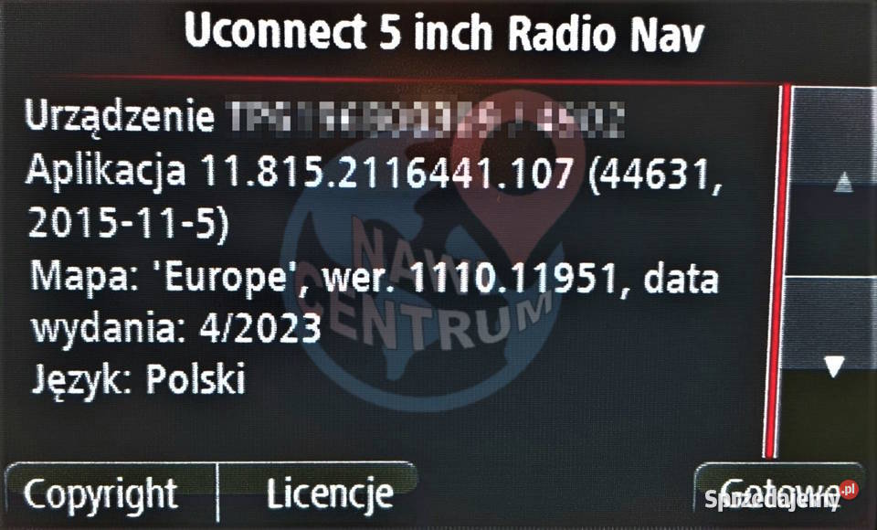 Mapy 202324 Uconnect 5 Fiat 500 Ducato Doblo Kłodawa