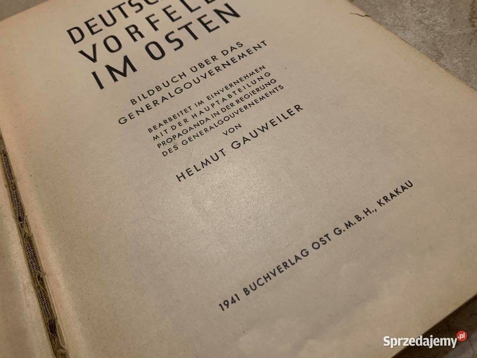 Deutsches Vorfeld im Osten książka z 1941 r Jasło sprzedam