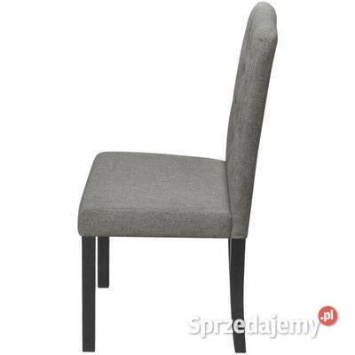 vidaXL Krzesła stołowe 4 szare obite sprzedam