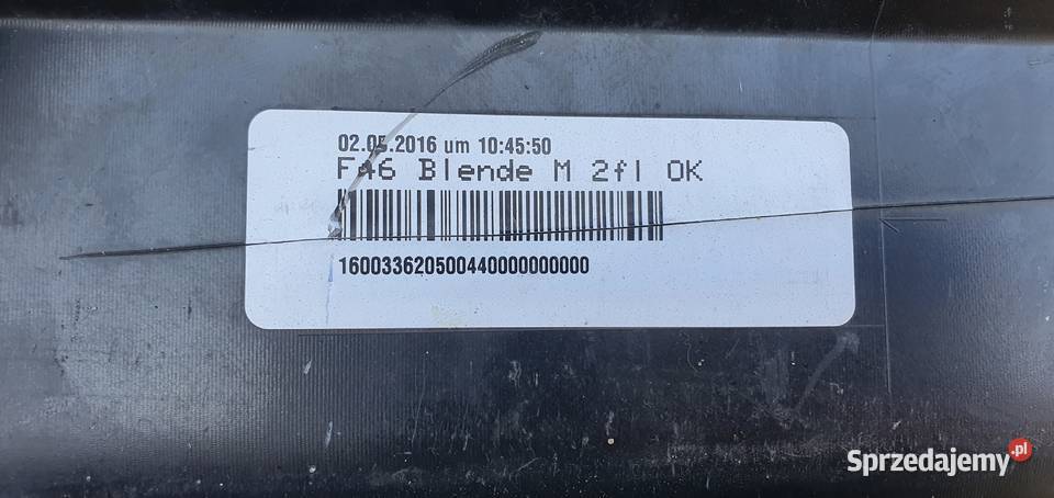 BMW 2 F46 MPAKIET DOKŁADKA ZDERZAKA TYŁ PDC
