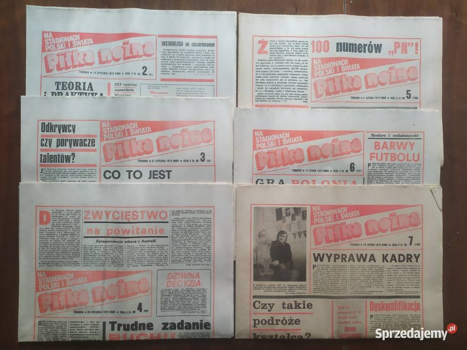 Tygodnik Piłka Nożna rocznik 1975 Czasopisma Łódź