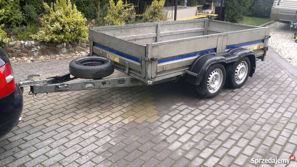 Przyczepa WIOLA DMC 750 Tandem 280x140 Okazja 2 Wodzisław sprzedam