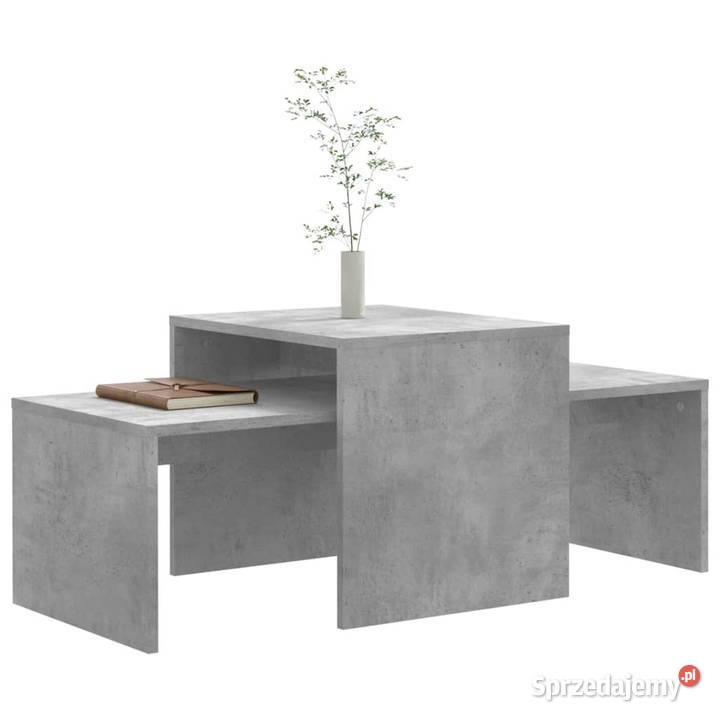 vidaXL Stoliki kawowe betonowy szary 100x48x40 mazowieckie