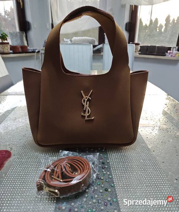Torebka ze skóry zamszowej Louis Vuitton kolor Torby i torebki Poznań
