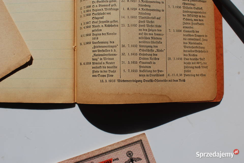jungvolk tagebuch 1938 Antykwariat Gdynia