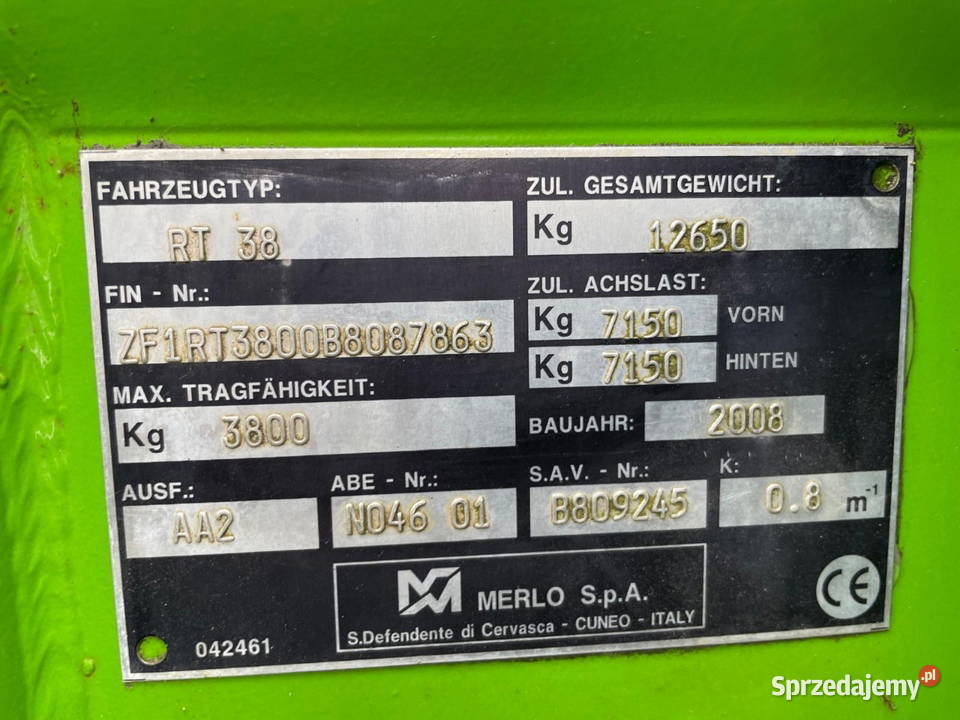 Ladowarka teleskopowa Dźwigi, podnośniki