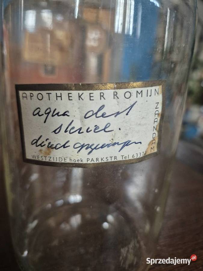 Butelka apteczna aqua destilata Ścibórz sprzedam