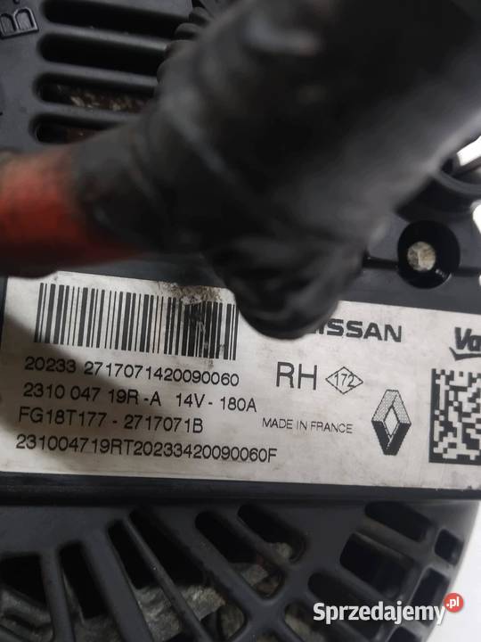 ALTERNATOR 231004719R 15 D Dacia Lodgy I 2012 Układ elektryczny silnika
