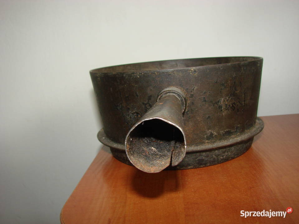 stary skandynawski żeliwny rondel pomorskie Pruszcz Gdański