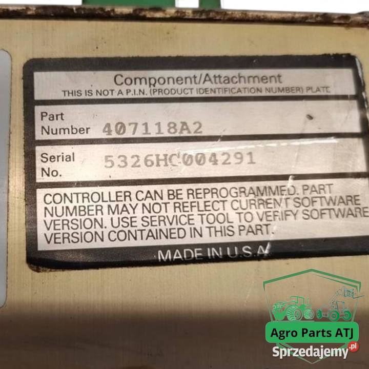Sterownik Moduł Komputer CNH 407118A2 EHR Ciechanowiec