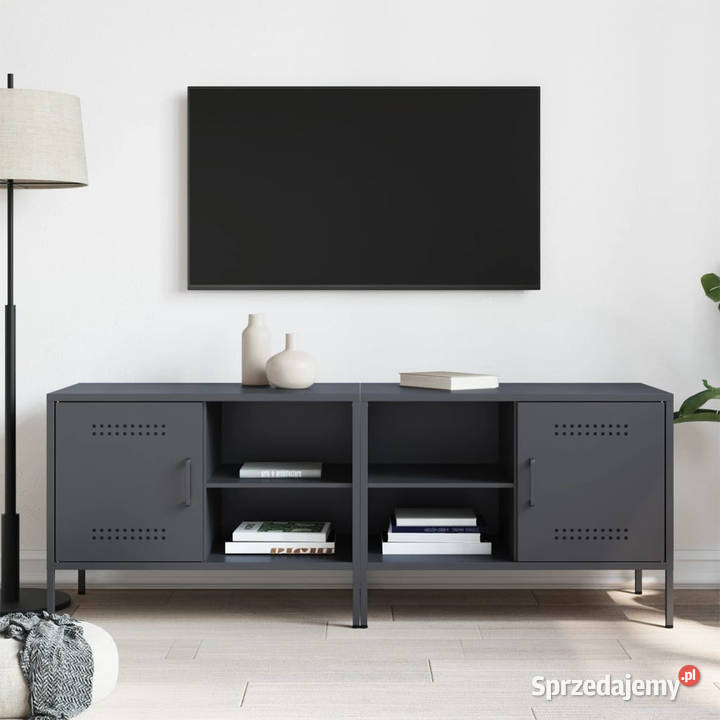 Szafki pod TV 2 antracytowe 68x39x505 stalowe Warszawa sprzedam