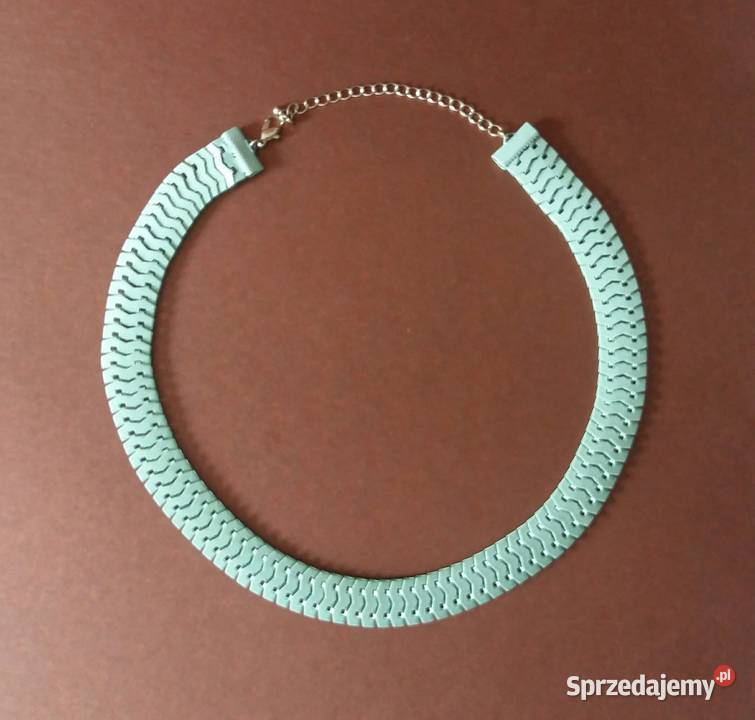 Ciekawy Rzadki Jasnozielony Turkusowy Naszyjnik Gdańsk sprzedam