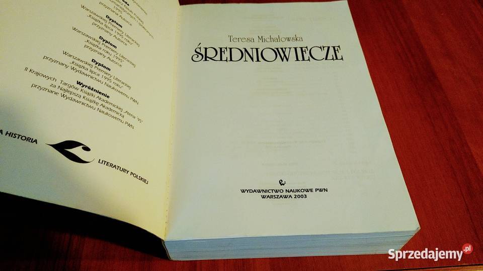 Średniowiecze Teresa Michałowska Wielka Historia ISBN 8301138424 Gdańsk